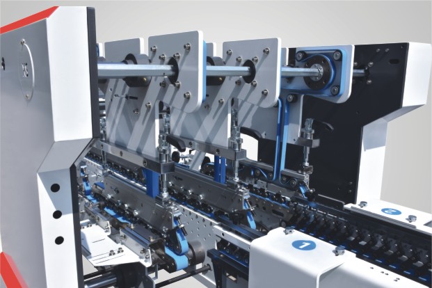 XS-900 1200 Horný pás Vysokorýchlostný priečinok Gluer stroj